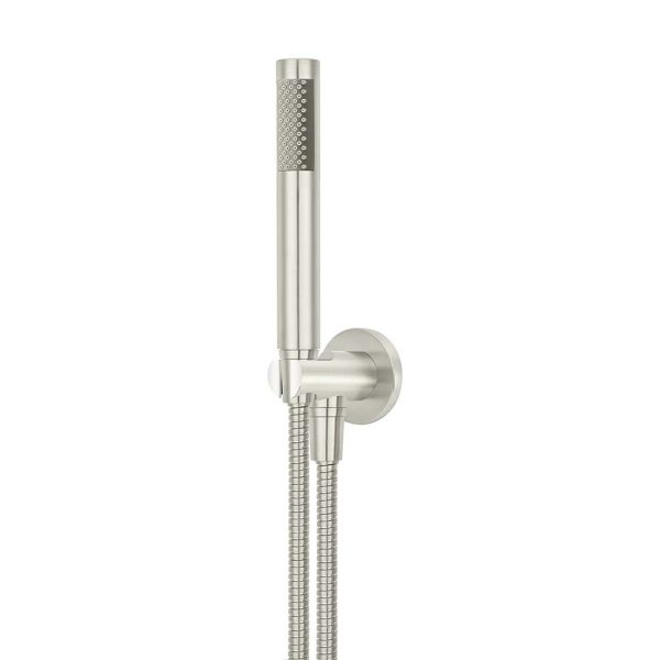 MZ08 R PVDBN - Cerdomus Tile Studio Quality Tiles - October 26, 2022 Round Hand Shower On Fixed Bracket - PVD Brushed Nickel MZ08-R-PVDBN