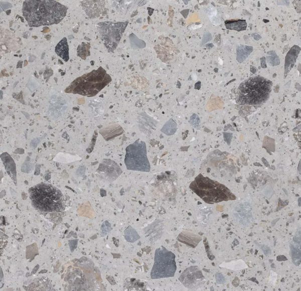 AGGLOCEPPO LIGHT - Cerdomus Tile Studio Quality Tiles - October 10, 2022 600x600x20 Aggloceppo Light Grey Large Chip Terrazzo Honed TEZ2500