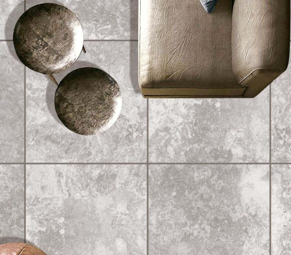 CRO466 LIFESTYLE - Cerdomus Tile Studio Quality Tiles - February 1, 2023 600x600 Argento Grey Travertine Matt CR0466