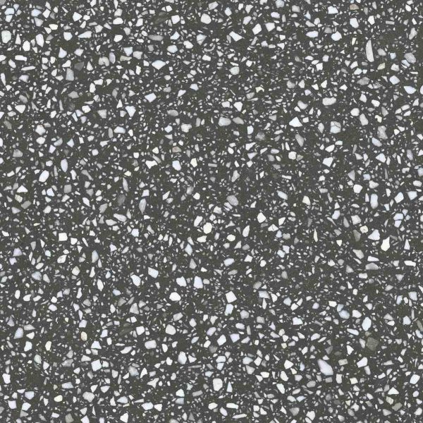 E2381 - Cerdomus Tile Studio Quality Tiles - December 7, 2021 600x600 Valentino Terrazzo Black Matt P3 E2381