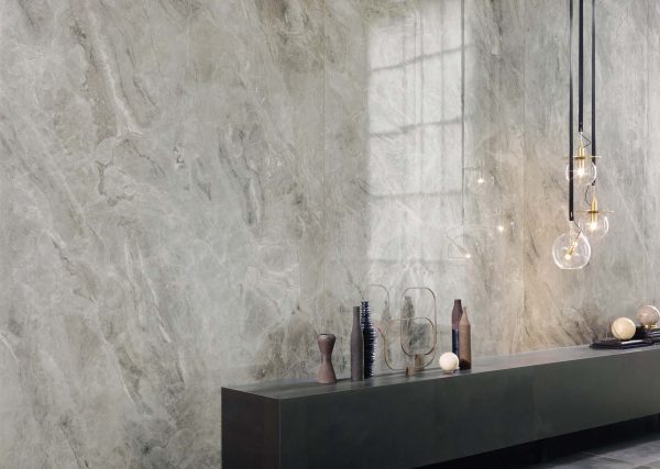 Orobico Grey lifestyle - Cerdomus Tile Studio Quality Tiles - October 29, 2021 1200x2600x6 Orobico Grey Marble Lapp P2772