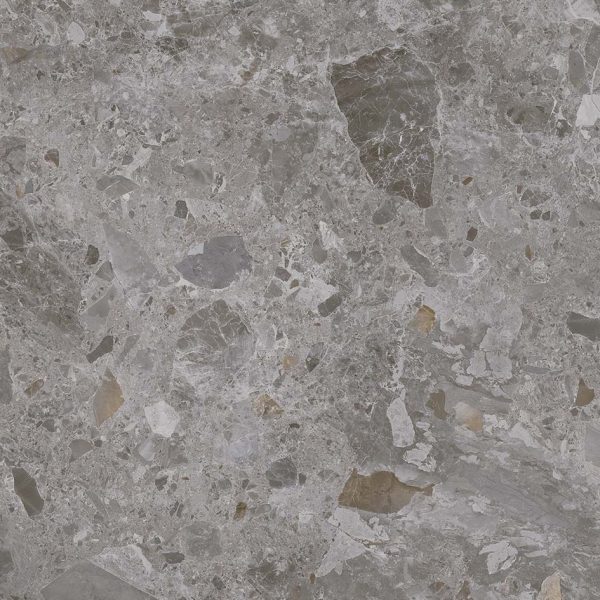 P3093 - Cerdomus Tile Studio Quality Tiles - March 25, 2023 600x600 Robusta Terrazzo Grey Matt P3 P3093