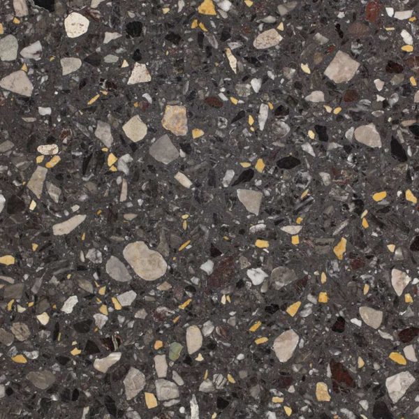 SB113 MULTICOLOR NERO LUX - Cerdomus Tile Studio Quality Tiles - October 27, 2021 1420x2530x20 Multi Colour Nero Terrazzo Slab Honed TEZSLAB2371