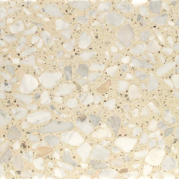 TEZ2898 - Cerdomus Tile Studio Quality Tiles - March 2, 2022 600x600x20 Pellestrina Beige Terrazzo Honed TEZ2898