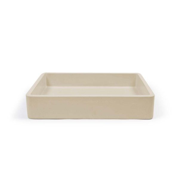 VESL RECTANGLE BASIN SAND - Cerdomus Tile Studio Quality Tiles - December 7, 2021 Nood Vesl Rectangle Basin - Surface Mount Sand VR1-1-0-SA